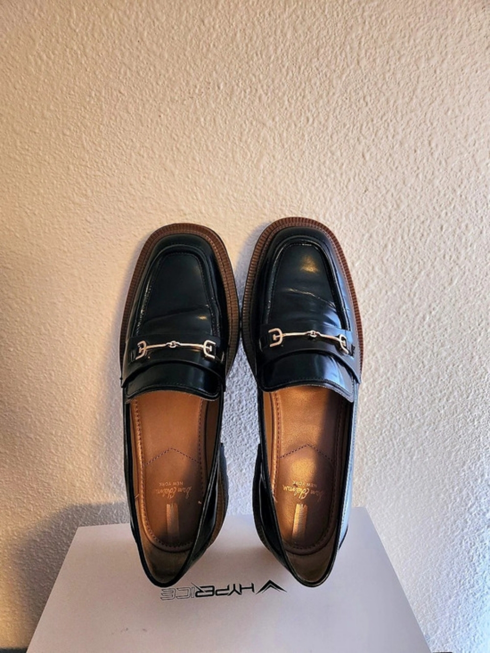 SAM EDELMAN Laurs Leather Platform Lug Sole Loafer Women 10 - Picture 10 of 10